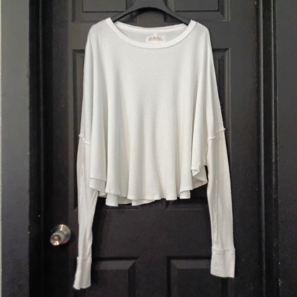 We The Free Sz. M Microphone Drop Oversized Thermal - Picture 6 of 16